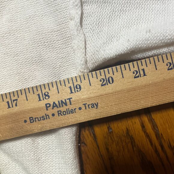 SO XS White Knitted Cropped Cardigan Sweater V-Neck Long Sleeve Women Y2K Cute - Picture 6 of 9